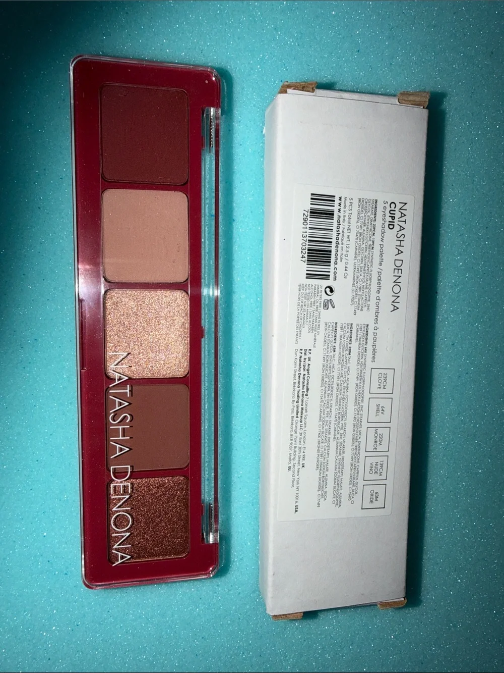 Natasha Denona Cupid Mini Eyeshadow Palette - Rose, Peach & Brown Shimmers